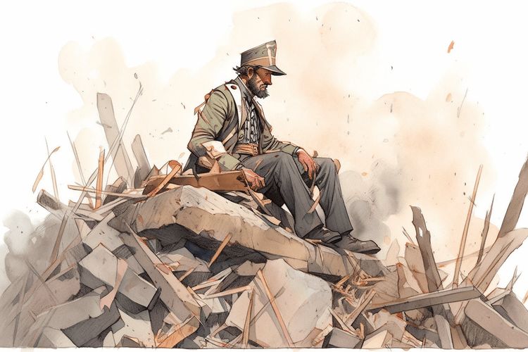 Lincoln In The Last Foundation On The Western Front Of Bones